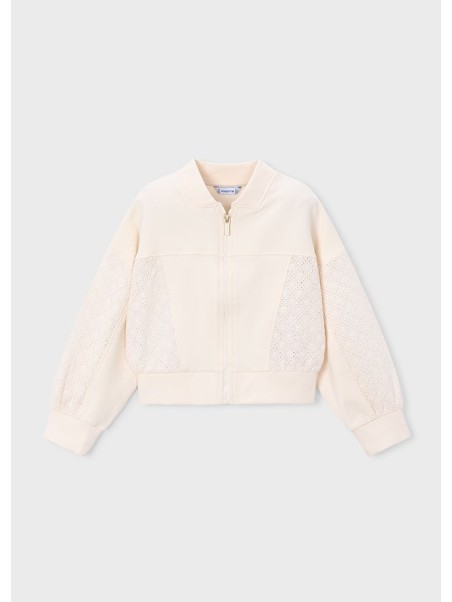 MAYORAL BLUZA  ROZPINANA DLA DZIEWCZYNKI  KREM 3456/36