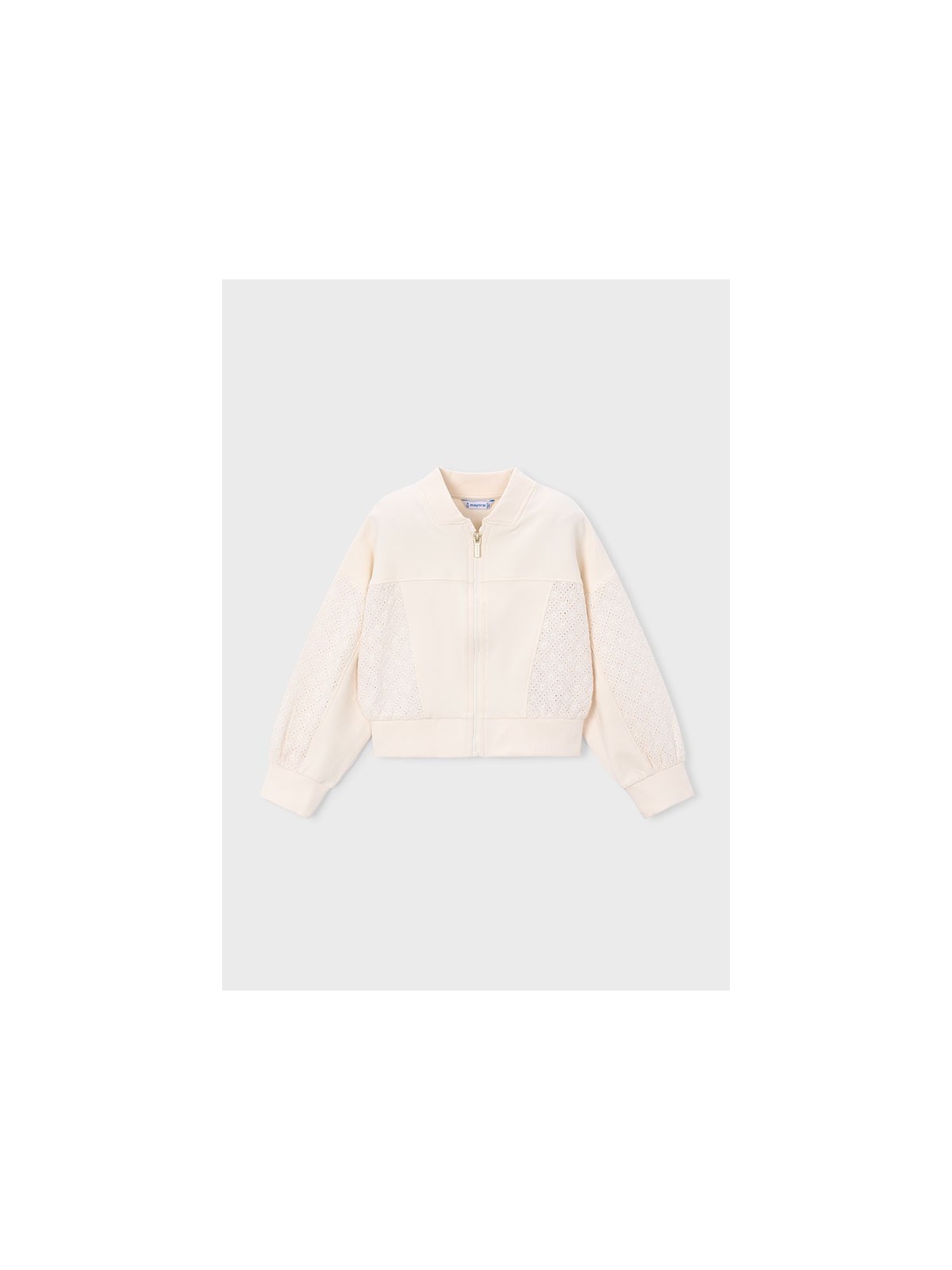 MAYORAL BLUZA  ROZPINANA DLA DZIEWCZYNKI  KREM 3456/36