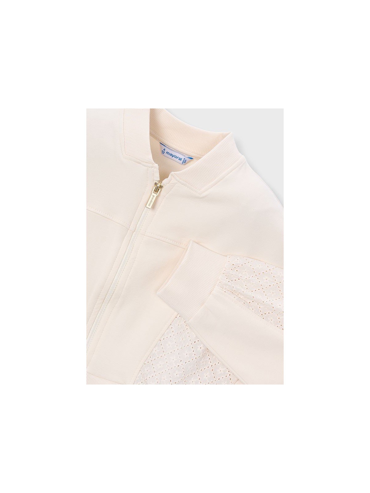 MAYORAL BLUZA  ROZPINANA DLA DZIEWCZYNKI  KREM 3456/36