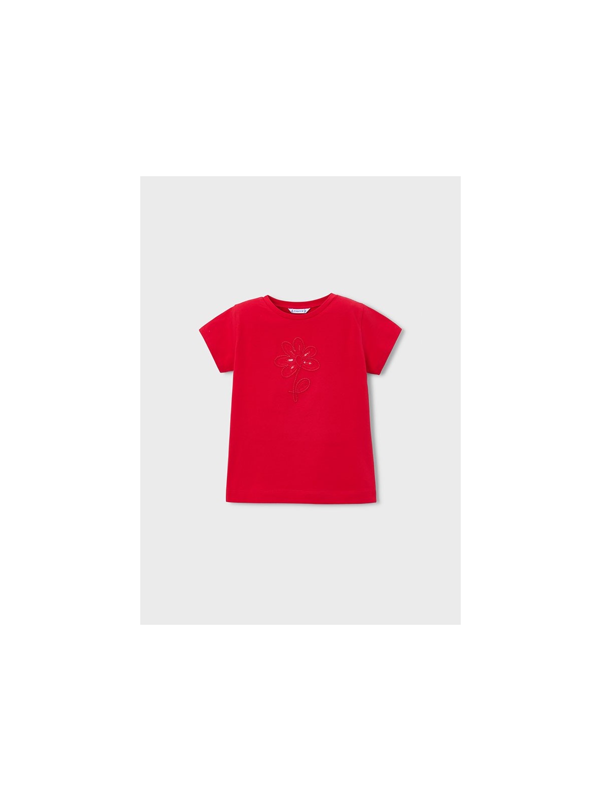 MAYORAL KOSZULKA T-SHIRT BLUZKA NA KRÓTKI RĘKAW DLA DZIEWCZYNKI CZERWONY 174/63