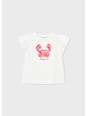MAYORAL BLUZKA T-SHIRT KOSZULKA NA KRÓTKI RĘKAWEK  DLA DZIEWCZYNKI KRAB 3007/82