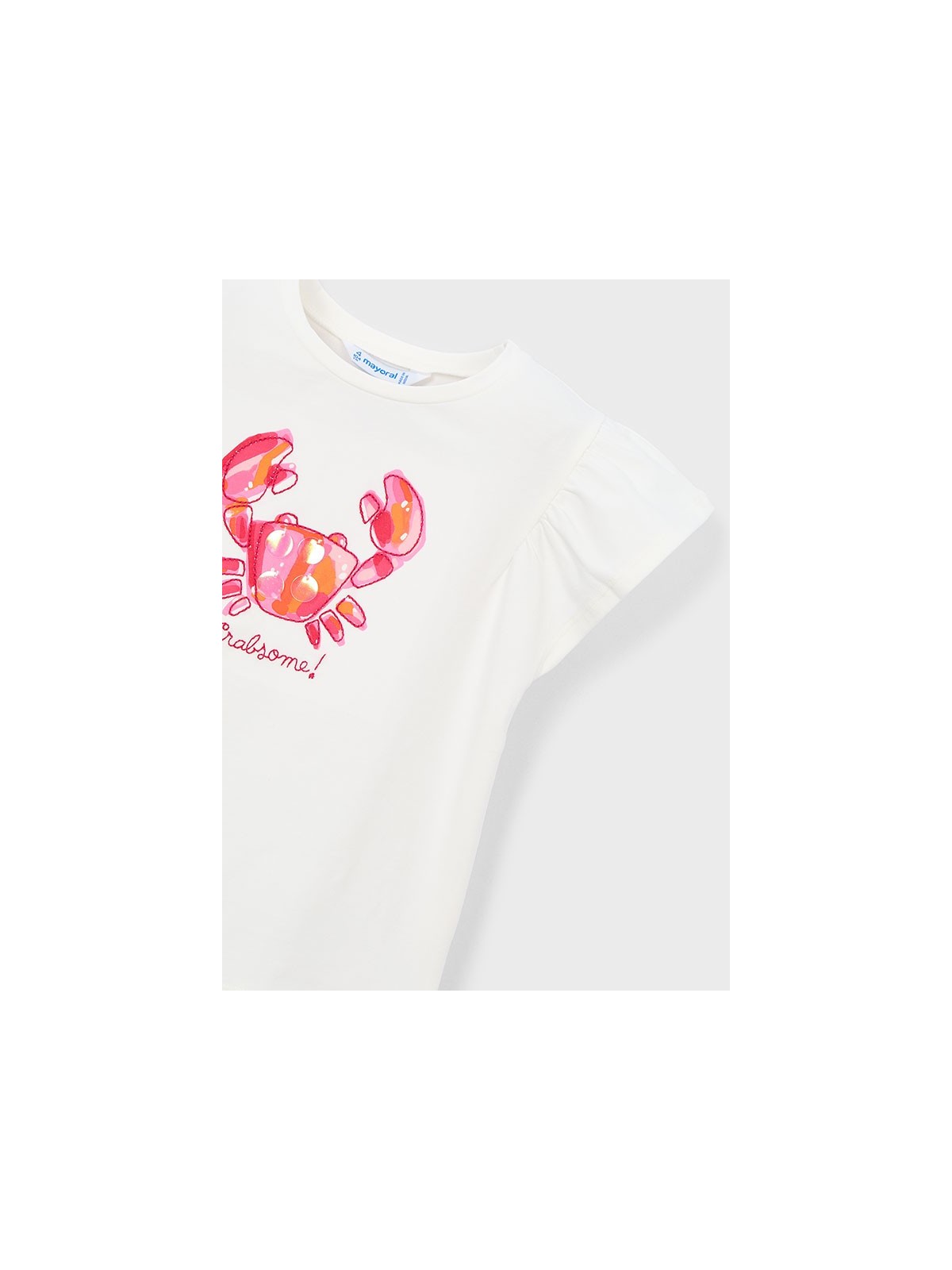 MAYORAL BLUZKA T-SHIRT KOSZULKA NA KRÓTKI RĘKAWEK  DLA DZIEWCZYNKI KRAB 3007/82