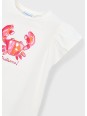 MAYORAL BLUZKA T-SHIRT KOSZULKA NA KRÓTKI RĘKAWEK  DLA DZIEWCZYNKI KRAB 3007/82