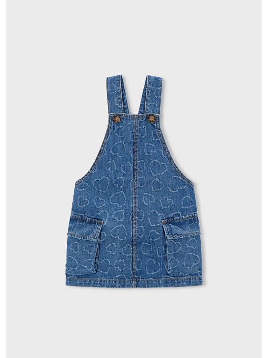 MAYORAL SUKIENKA JEANS OGRODNICZKA DLA DZIEWCZYNKI 3910/78
