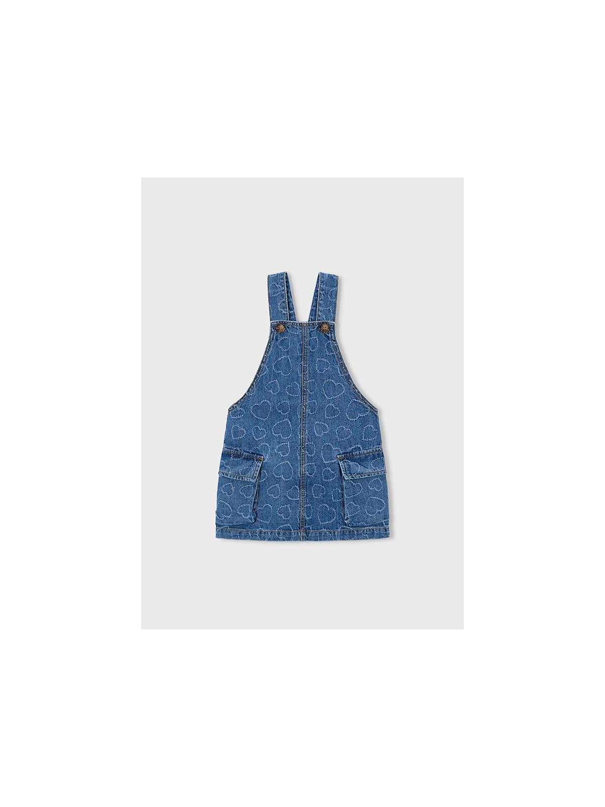 MAYORAL SUKIENKA JEANS OGRODNICZKA DLA DZIEWCZYNKI 3910/78