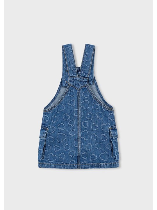 MAYORAL SUKIENKA JEANS OGRODNICZKA DLA DZIEWCZYNKI 3910/78