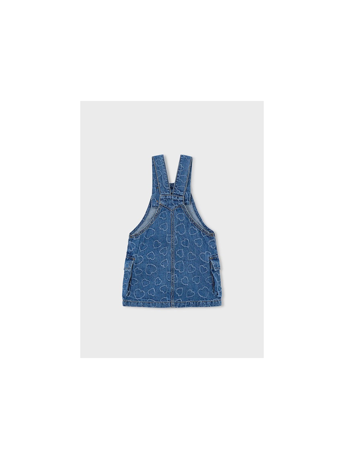 MAYORAL SUKIENKA JEANS OGRODNICZKA DLA DZIEWCZYNKI 3910/78