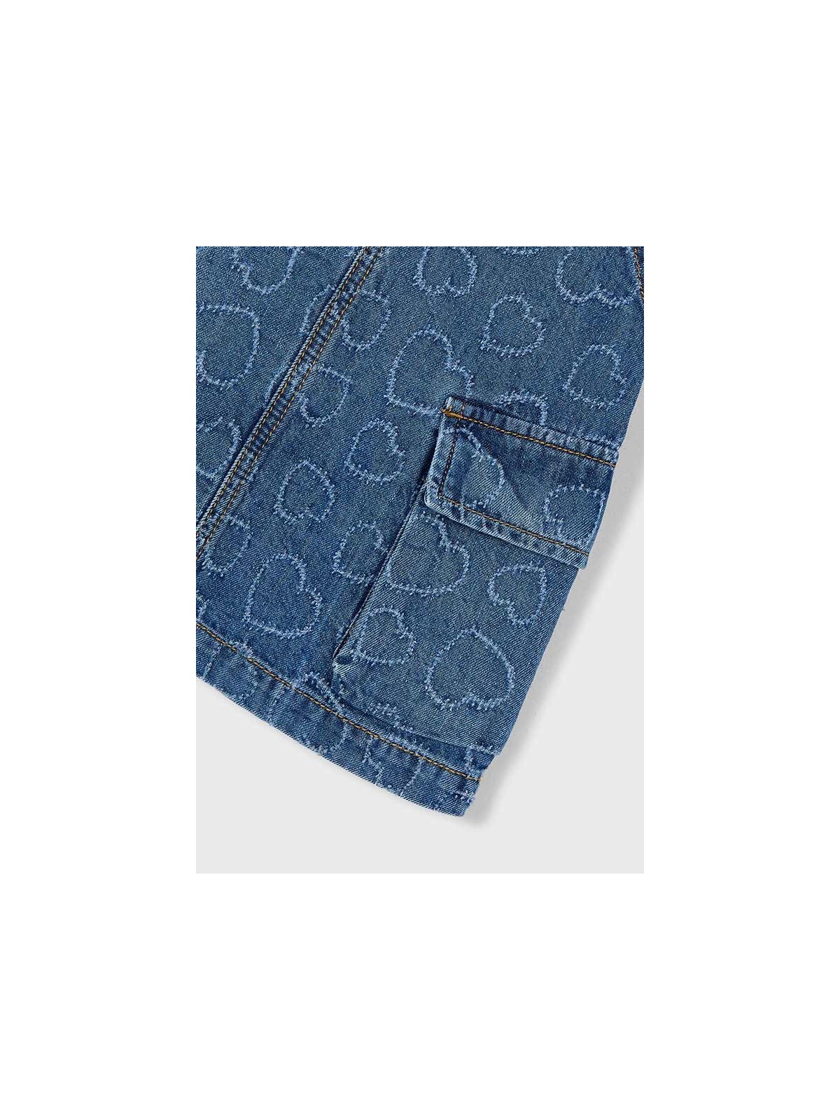 MAYORAL SUKIENKA JEANS OGRODNICZKA DLA DZIEWCZYNKI 3910/78