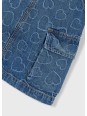 MAYORAL SUKIENKA JEANS OGRODNICZKA DLA DZIEWCZYNKI 3910/78