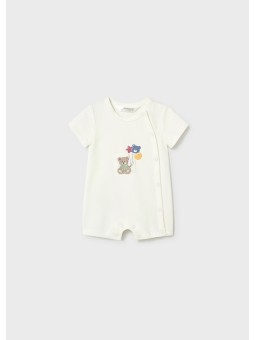 MAYORAL NEWBORN RAMPERS PAJAC DLA NIEMOWLĘCIA KREMOWY Z MISIEM 1719