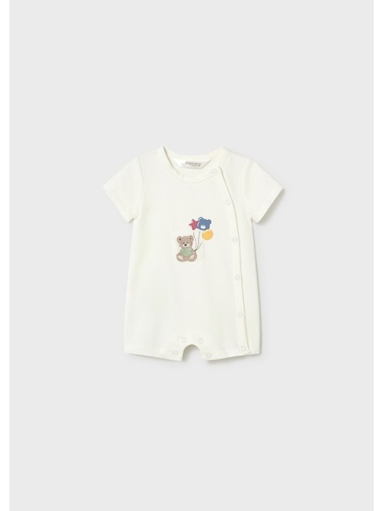 MAYORAL NEWBORN RAMPERS PAJAC DLA NIEMOWLĘCIA KREMOWY Z MISIEM 1719