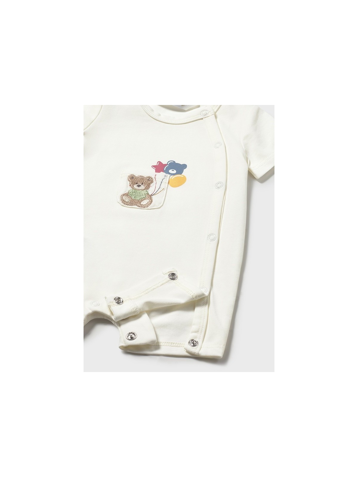 MAYORAL NEWBORN RAMPERS PAJAC DLA NIEMOWLĘCIA KREMOWY Z MISIEM 1719