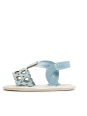 MAYORAL NEWBORN BUTY BUCIKI NIECHODKI DLA DZIEWCZYNKI SANDAŁKI BŁĘKIT 9745