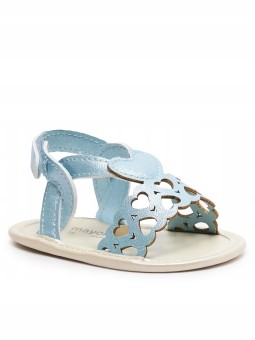 MAYORAL NEWBORN BUTY BUCIKI NIECHODKI DLA DZIEWCZYNKI SANDAŁKI BŁĘKIT 9745