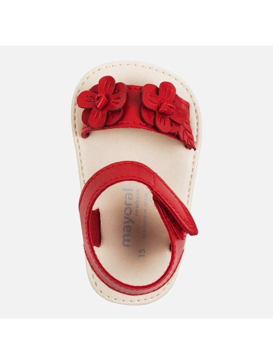 MAYORAL NEWBORN BUTY BUCIKI NIECHODKI DLA DZIEWCZYNKI SANDAŁKI CZERWONE 9287