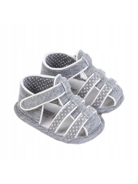 MAYORAL NEWBORN BUTY BUCIKI NIECHODKI DLA DZIECKA SANDAŁKI SZARE 9271/69