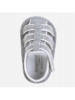 MAYORAL NEWBORN BUTY BUCIKI NIECHODKI DLA DZIECKA SANDAŁKI SZARE 9271/69