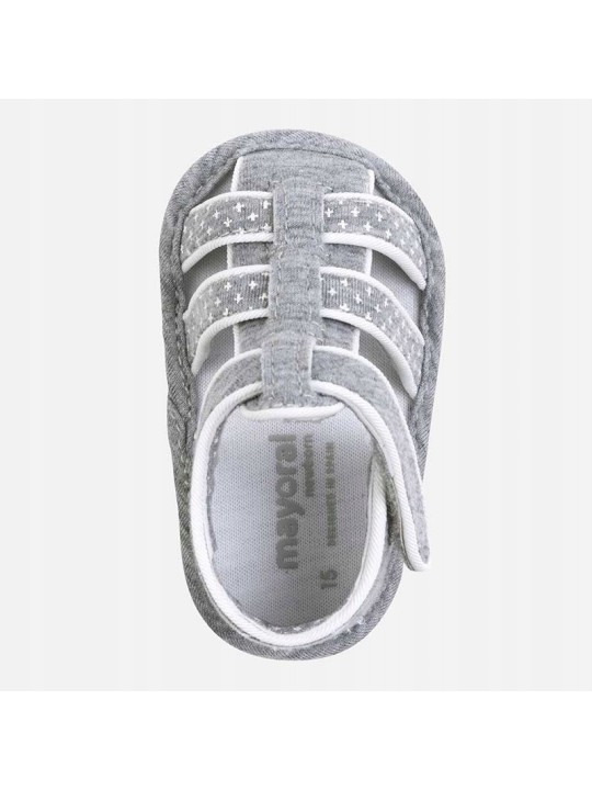 MAYORAL NEWBORN BUTY BUCIKI NIECHODKI DLA DZIECKA SANDAŁKI SZARE 9271/69