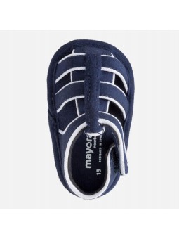 MAYORAL NEWBORN BUTY BUCIKI NIECHODKI DLA DZIECKA SANDAŁKI GRANAT 9271/74