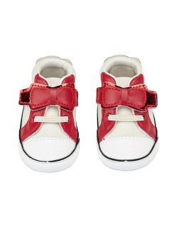MAYORAL NEWBORN BUTY BUCIKI NIECHODKI KREM CZERWONY  9573/27