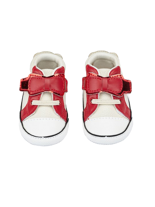 MAYORAL NEWBORN BUTY BUCIKI NIECHODKI KREM CZERWONY  9573/27