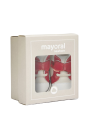 MAYORAL NEWBORN BUTY BUCIKI NIECHODKI KREM CZERWONY  9573/27