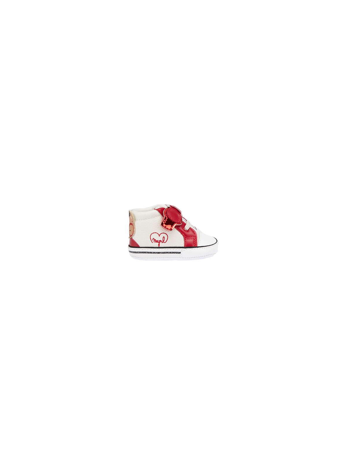 MAYORAL NEWBORN BUTY BUCIKI NIECHODKI KREM CZERWONY  9573/27