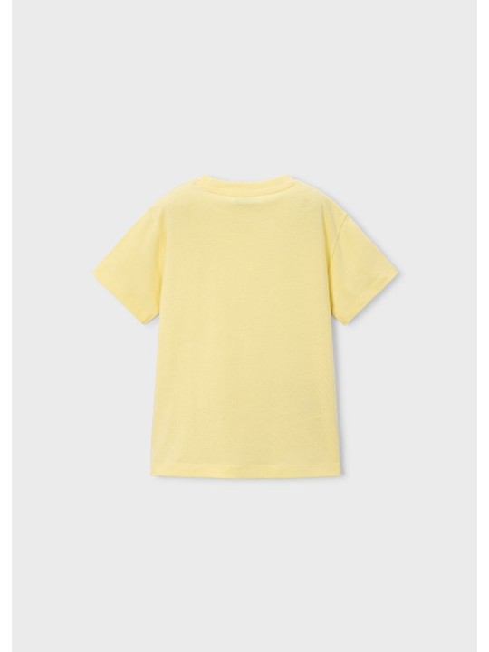 MAYORAL T-SHIRT BLUZKA KOSZULKA NA KRÓTKI RĘKAW DLA CHŁOPCA ŻÓŁTA W REKINY  3080/94
