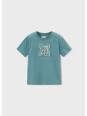 MAYORAL T-SHIRT BLUZKA KOSZULKA NA KRÓTKI RĘKAW DLA CHŁOPCA ZIELEŃ  3058/21