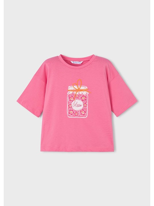 MAYORAL BLUZKA T-SHIRT KOSZULKA NA KRÓTKI RĘKAW DLA DZIEWCZYNKI 3016/26