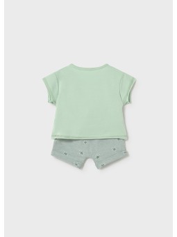 MAYORAL NEWBORN KOMPLET LETNI DLA DZIECKA KOSZULKA PLUS SZORTY 1626/58