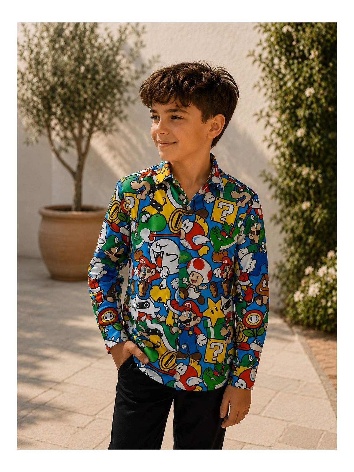 OPPOSUITS SUPER MARIO TEEN BOYS KOSZULA CHŁOPIĘCA MŁODZIEŻOWA OSST-1005