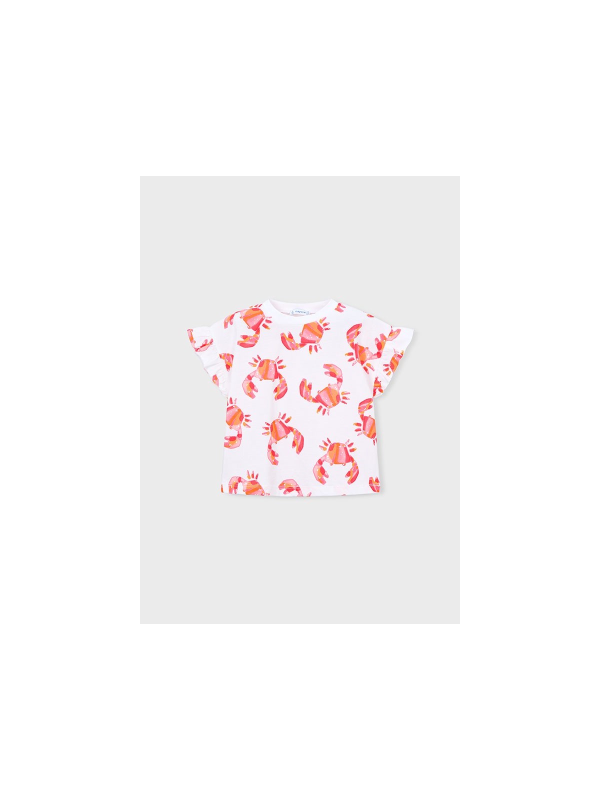 MAYORAL BLUZKA T-SHIRT KOSZULKA NA KRÓTKI RĘKAWEK  DLA DZIEWCZYNKI KRABY 3018/29