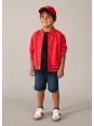 MAYORAL BLUZA ROZPINANA DLA CHŁOPCA TYPU BOMBER CZERWIEŃ  3440 /91