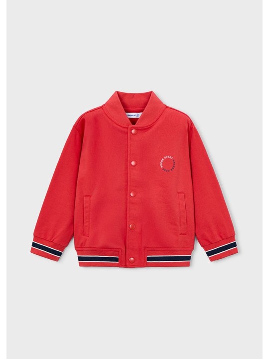 MAYORAL BLUZA ROZPINANA DLA CHŁOPCA TYPU BOMBER CZERWIEŃ  3440 /91