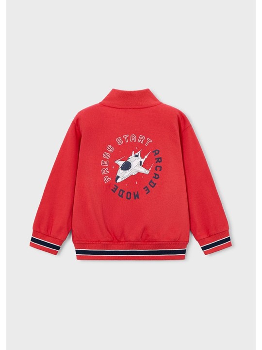 MAYORAL BLUZA ROZPINANA DLA CHŁOPCA TYPU BOMBER CZERWIEŃ  3440 /91