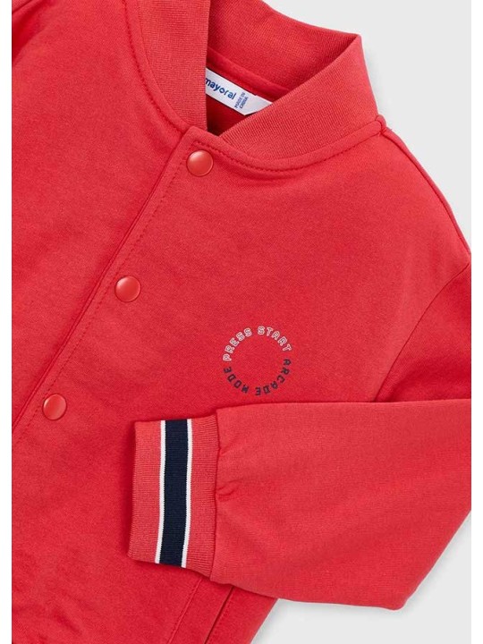 MAYORAL BLUZA ROZPINANA DLA CHŁOPCA TYPU BOMBER CZERWIEŃ  3440 /91
