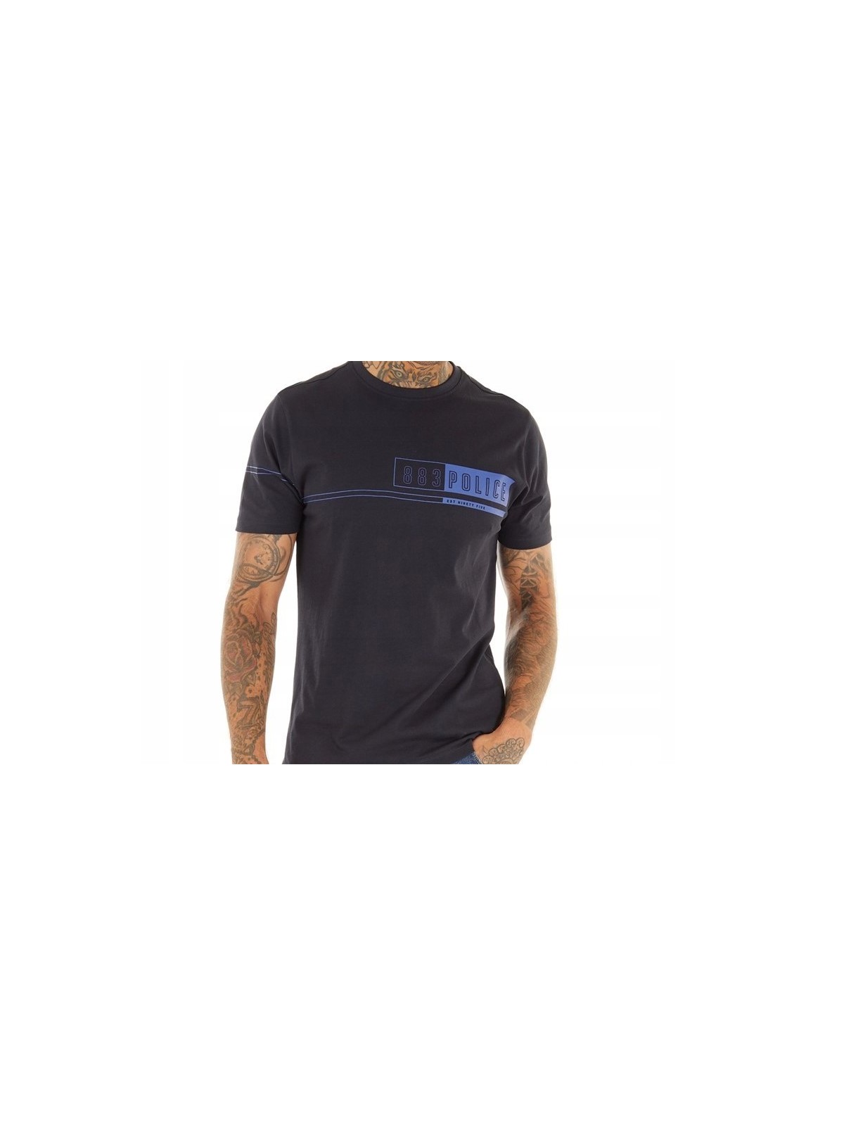 POLICE MILANO T-SHIRT KOSZULKA BLUZKA NA KRÓTKI RĘKAW  GARANAT 109492