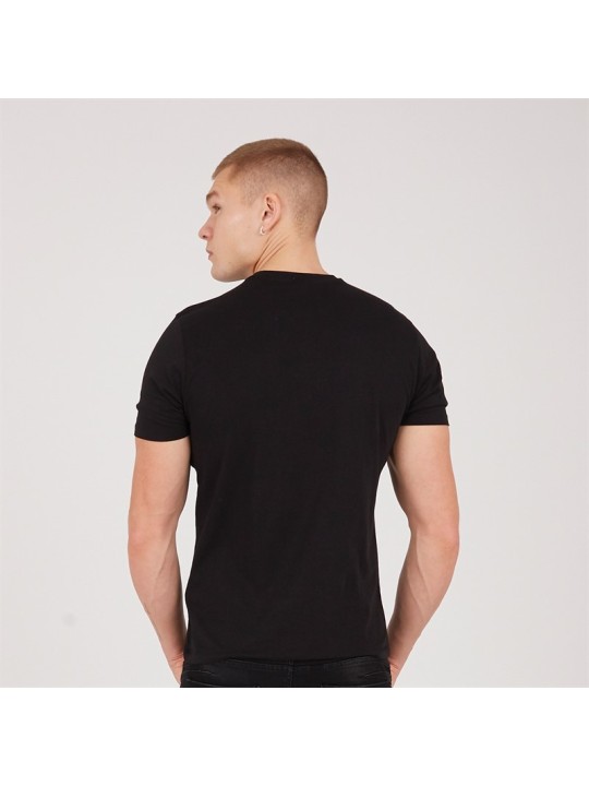 POLICE MILANO T-SHIRT KOSZULKA BLUZKA NA KRÓTKI RĘKAW  CZARNA 107720