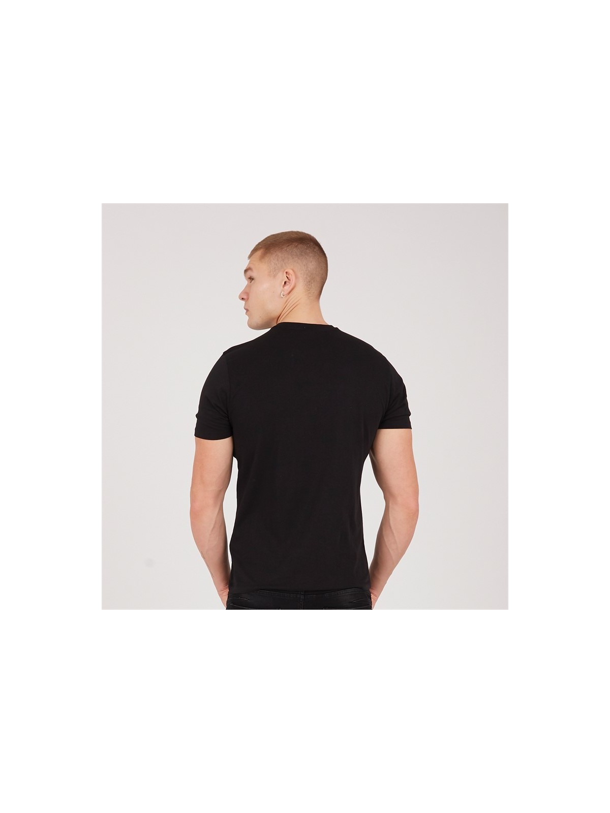 POLICE MILANO T-SHIRT KOSZULKA BLUZKA NA KRÓTKI RĘKAW  CZARNA 107720