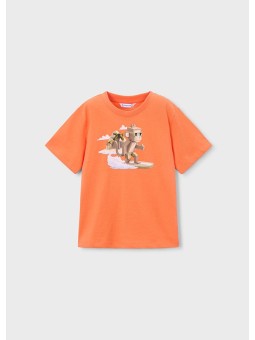 MAYORAL T-SHIRT KOSZULKA NA KRÓTKI RĘKAW DLA CHŁOPCA PRINT NADRUK 3077/84
