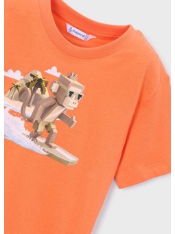 MAYORAL T-SHIRT KOSZULKA NA KRÓTKI RĘKAW DLA CHŁOPCA PRINT NADRUK 3077/84