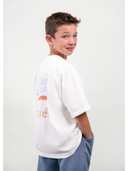 MAYORAL T-SHIRT BLUZKA KOSZULKA NA KRÓTKI RĘKAW THE BOSTON KIDS 6043/301