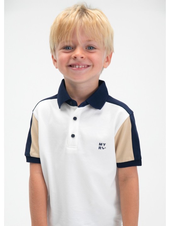MAYORAL T-SHIRT BLUZKA KOSZULKA POLO DLA CHŁOPCA NA KRÓTKI RĘKAW 3109/41