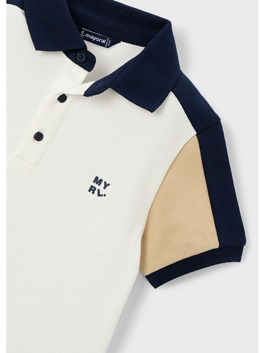MAYORAL T-SHIRT BLUZKA KOSZULKA POLO DLA CHŁOPCA NA KRÓTKI RĘKAW 3109/41
