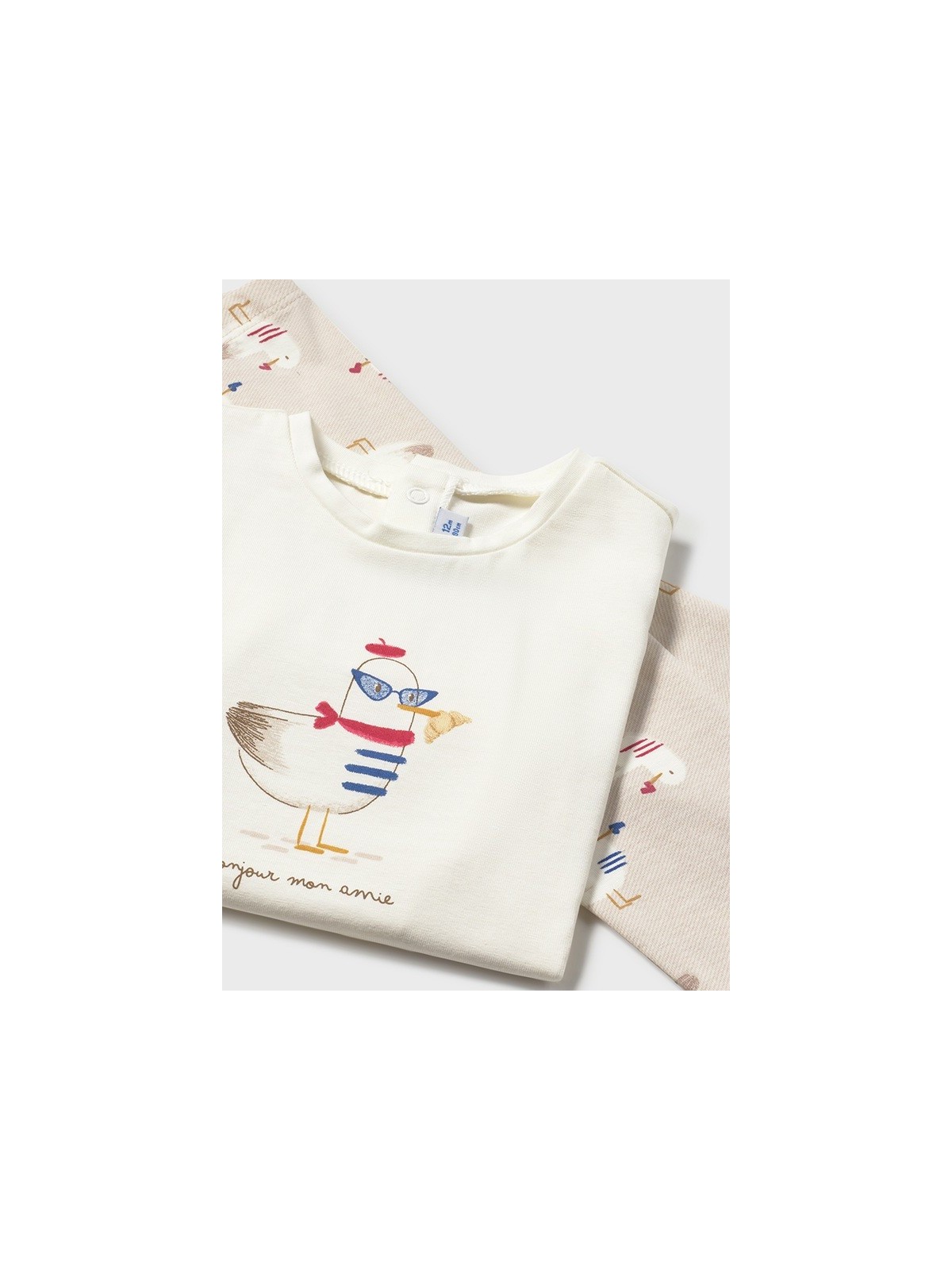 MAYORAL BABY KOMPLET DLA DZIEWCZYNKI BLUZA ROZPINANA BIAŁA KOSZULKA LEGINSY  1749/97