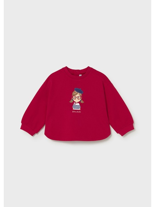 MAYORAL BABY  BLUZA  DLA DZIEWCZYNKI CZERWONA 1495/82