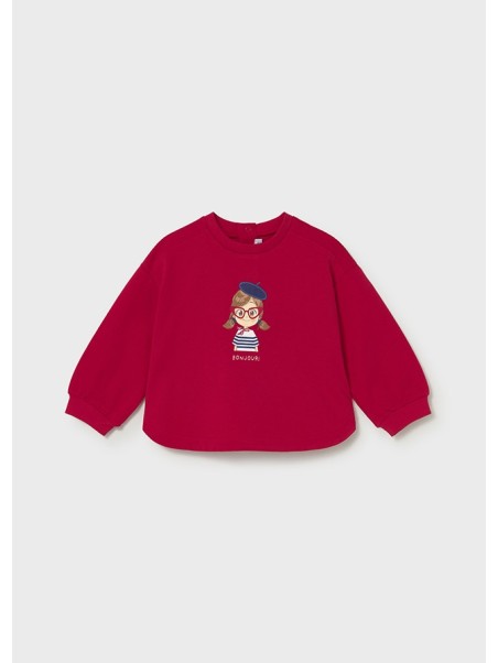 MAYORAL BABY  BLUZA  DLA DZIEWCZYNKI CZERWONA 1495/82