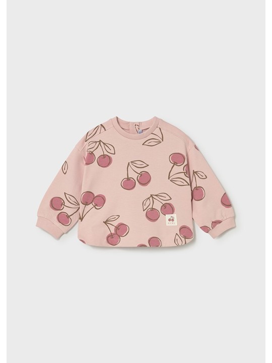 MAYORAL BABY  BLUZA  DLA DZIEWCZYNKI RÓŻOWA W WIŚIENKI 1495/81