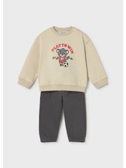 MAYORAL NEWBORN KOMPLET  BLUZA PLUS SPODNIE DRESOWE 1832/65